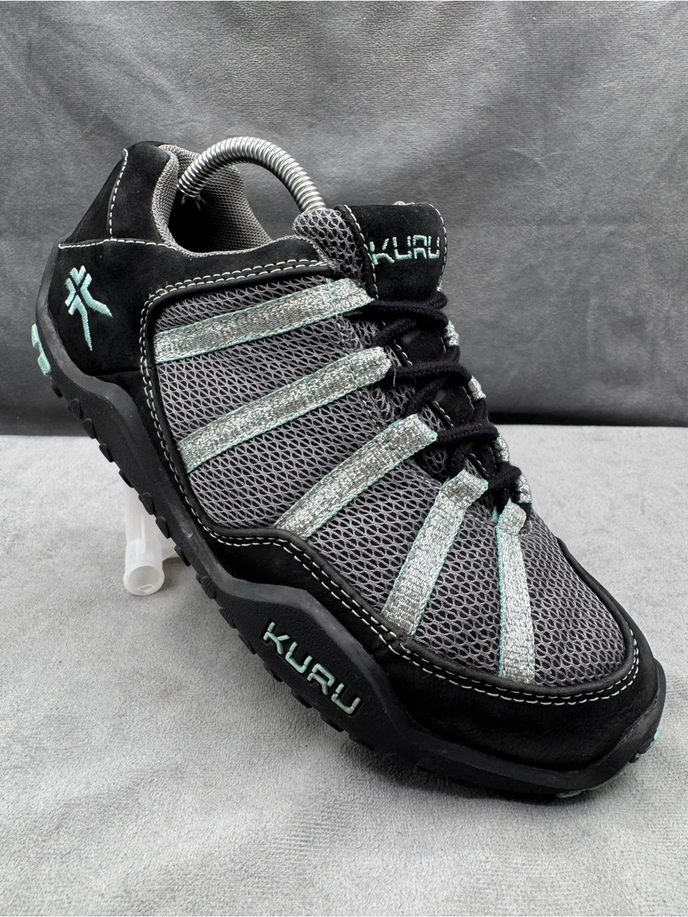 Kuru Chicane Sneakers Women’s Size 7 Black Teal Walking Comfort Shoes